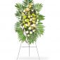 funeral flower easel spray